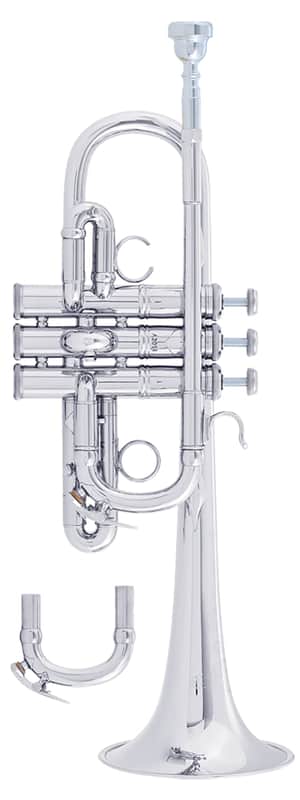 Bach AE190S Harmony & Specialty Trumpet - Professional, Silver-Plate Finish image 1