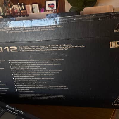 Behringer DeepMind 12 49-Key 12-Voice Polyphonic Analog Synth 2016 - Present - Black image 11