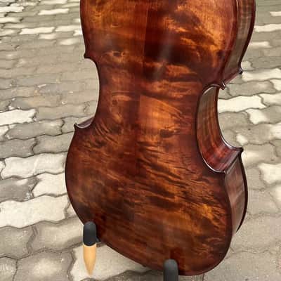 Copy Stradivari left Cello 4/4, Old spruce,Free with hard case and Bow,Good Sound #19726 image 7