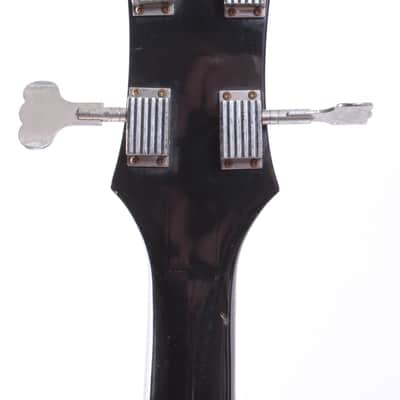1981 Epiphone Scroll Bass black image 10