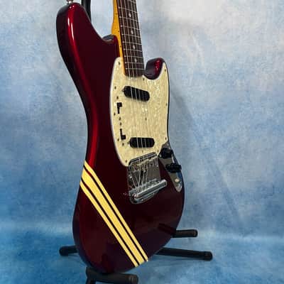 2004 Fender MG-73 Competition Mustang Old Candy Apple Red, CIJ image 5