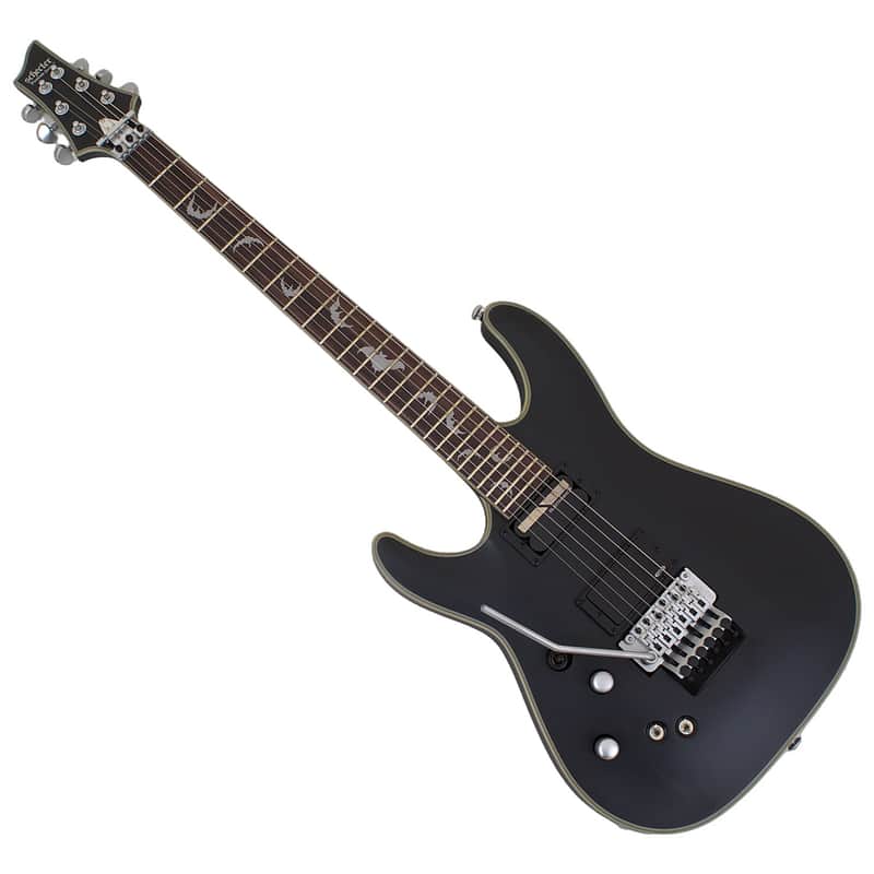 Schecter Damien Platinum-6 FR S LH guitar in Satin Black B-Stock 0373 image 1