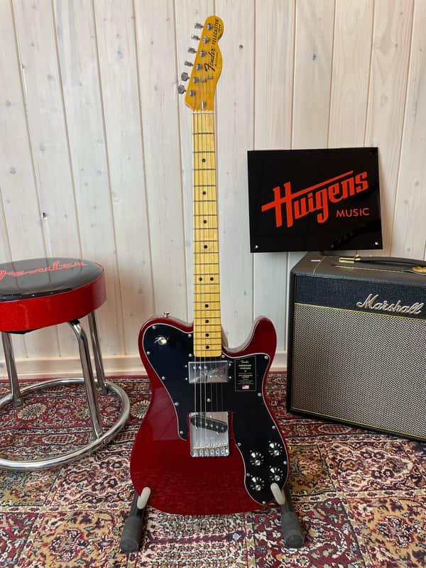 Fender AV II American Vintage '77 Telecaster Custom MN 2023 - Wine High Gloss image 1