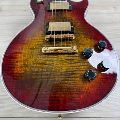 Gibson Custom Les Paul Axcess Custom Figured Top Electric Guitar - Bengal Burst #2116 image 5