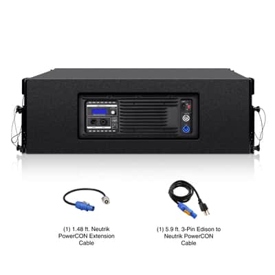 ZS-118SP210BP4C | ZETHUS Series Powered Line Array Set with 18-inch Line Array Subwoofer, 4x Dual 10-inch Line Array Speakers, Caster Board, Black image 12