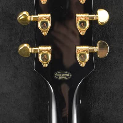 Mint Epiphone IGC Les Paul Custom Ebony w/ Hardshell Case image 9