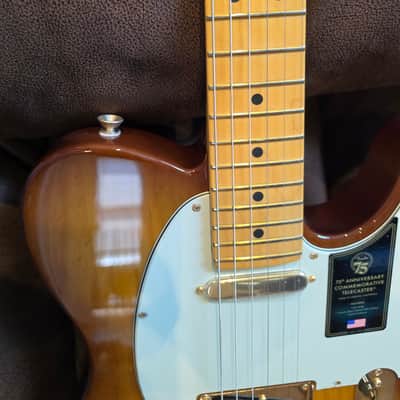 Fender 75th Anniversary Commemorative Telecaster 2021 2-Color Bourbon Burst image 15