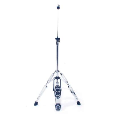 Drum HI-HAT Cymbal Stand Double Braced Chrome High Hat Silver&Black Professional image 1
