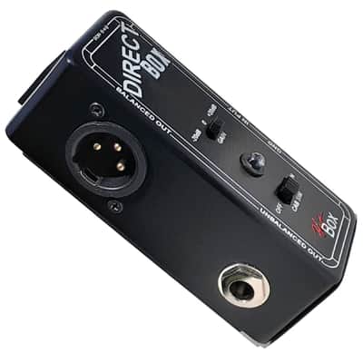 Hot Box DI Box Gain Control & Cab Simulator Switch Guitar / Bass DI, FREE PICKS + HOLDER+ FREE SHIP USA image 3