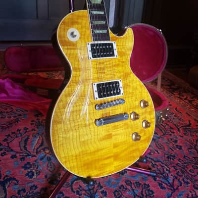 🍯 Honey Flame 2000 Gibson Les Paul Classic Plus Amber OHSC, 8.8 lbs non-chambered image 4