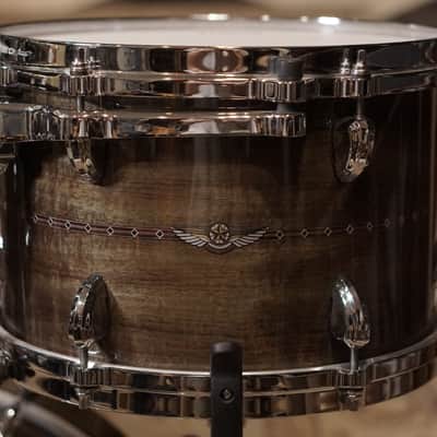 Tama 12/14/18" Star Bubinga Drum Set - Pewter Blue Australian Acacia image 6