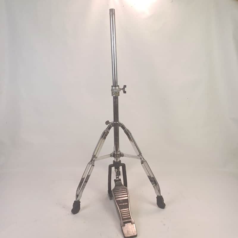 Premier Double-Braced Hi-Hat Cymbal Stand Tripod Base Yamaha Vintage 80s Japan image 1