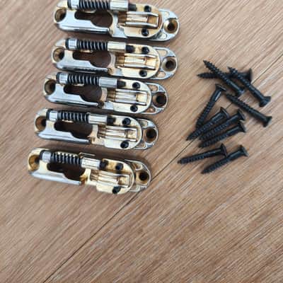 Ibanez Mono-rail Monorail Bass Bridge Gold w/ Screws image 3