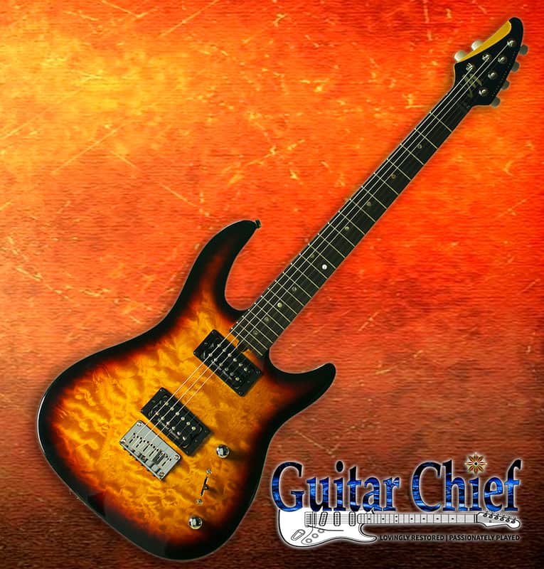 Brian Moore I-2000 iM Electric Guitar Flame Maple Vintage Sunburst, Excellent Condition image 1