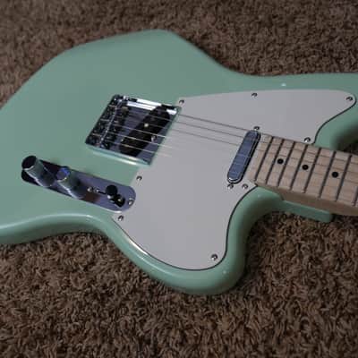 Video! 2020 Squier Paranormal Offset Telecaster Surf Green image 5