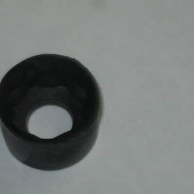 ONE litely relic'd MXR large (standard size) black plastic knob with white position line & dot, Push-On Style ECB134 (NO set screw) & ONE litely relic'd MXR Knob Cover (Foot Turner) ECB131 - from late 2000s image 21