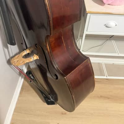 Unknown 3/4 double bass 1870-1900 - Dark image 17