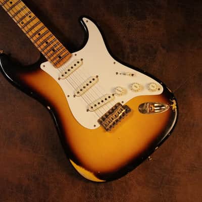 Fender Custom Shop 1957 Stratocaster Relic in Faded Aged 2-tone Sunburst image 1