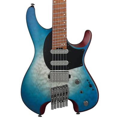 Used Ibanez QX54QMBSM Q Standard Electric Guitar - Blue Sphere Burst Flat image 1