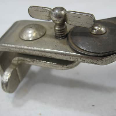 Leedy Hoop Mount Bass Drum Paddle Muffler (TDG-U-12313) 40's/50's - Nickel Plated image 7