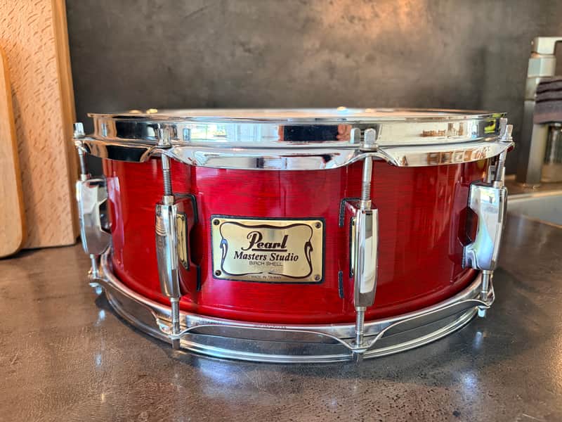 Pearl MBX-5114 Masters studio birch 14x5.5” 1993-1995 - Sequoia red image 1