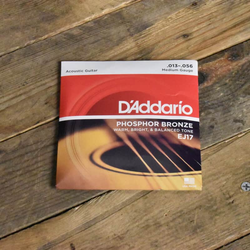 D'Addario EJ17 Phosphor Bronze Acoustic Guitar Strings 13-56 image 1