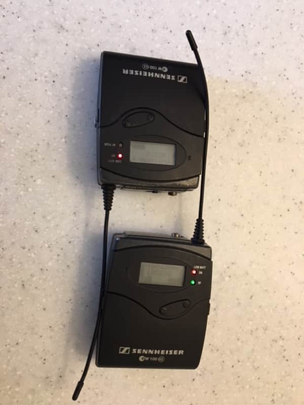 Sennheiser EW 100 G3 A-Band Wireless Transmitter, Reciever, Shure 184, SKP 300 G3 Package image 1