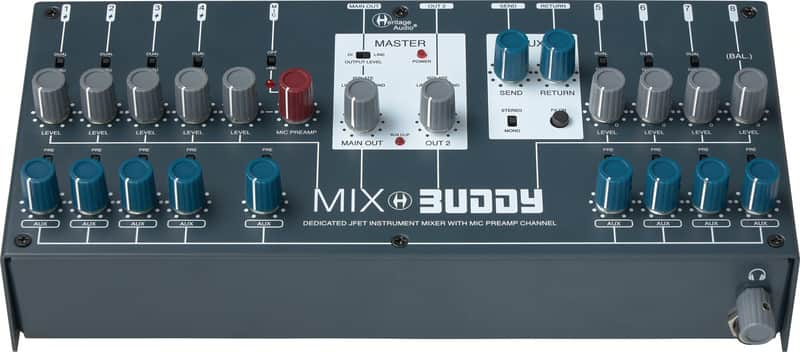Immagine Heritage Audio Mix Buddy JFET Instrument Mixer & Compact Preamp - 1