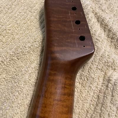 Allparts Roasted Maple Tele Neck Highly Flamed Fender Licensed Telecaster Neck 2019 - Roasted Maple image 7