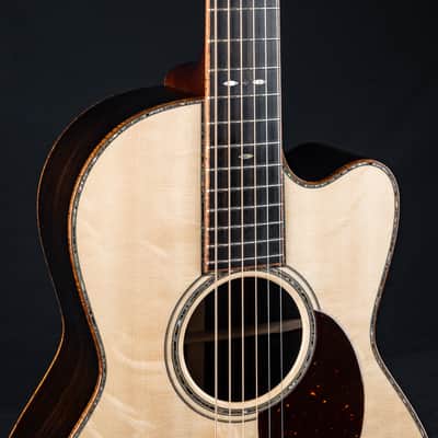 Santa Cruz 00-42 Cutaway African Blackwood and Bearclaw German Spruce Custom Used (2024) image 7