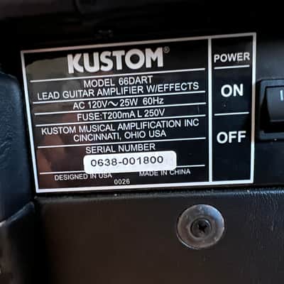 Kustom Dart 66 - Black image 5