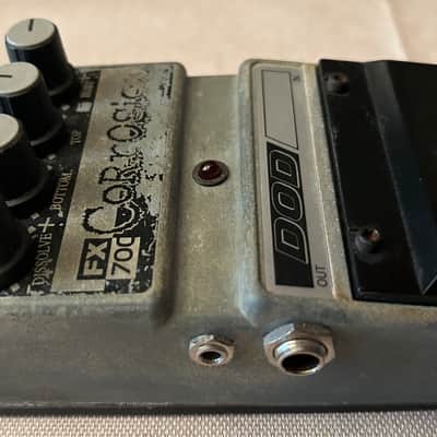 DOD FX70C Corrosion Distortion Effects Pedal 1990s - Silver image 3
