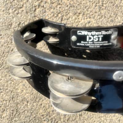 RhythmTech DST10 Drum Set Tambourine with Nickel Jingles 2010s - Black image 4