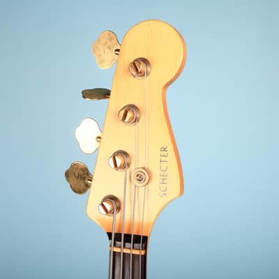 1980s Schecter USA Bass Guitar Red Dallas Era American Made image 3