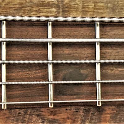Tobias Signature 5 String Bass. 1990 Catalog Bass. Unique 1 of a Kind. Bubinga-Wenge image 7