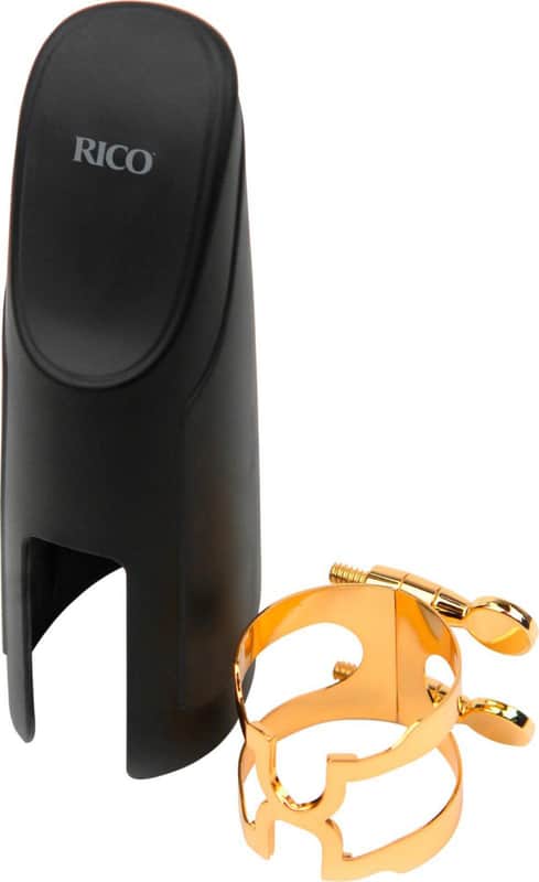 Rico HTS1G Tenor Saxophone H-Ligature & Cap for Hard Rubber Mouthpieces image 1