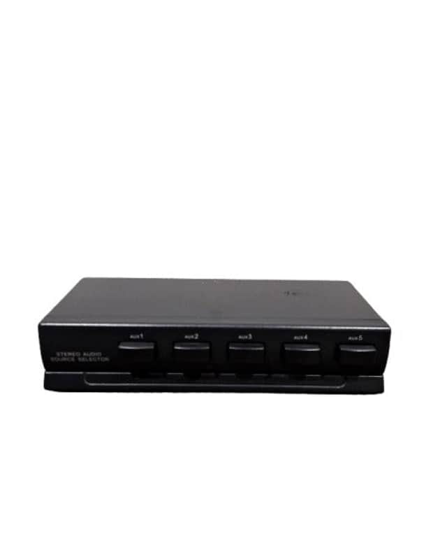 1x5 Stereo Audio Switch - Black - Good image 1