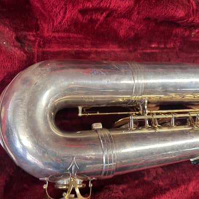 Jupiter JBS-893 Baritone Sax 2001 - Silver plated image 7