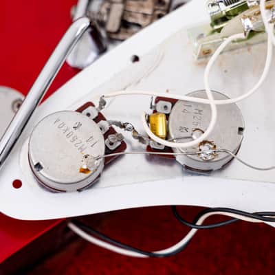 1991 Fender Order Made Stratocaster '62 Vintage Reissue Candy Apple Red + Headstock, Japan MIJ Fujigen image 21