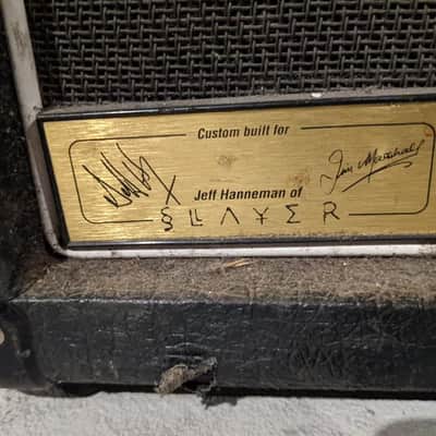 Marshall Jeff Hanneman owned 4x12 Tour Used? image 2
