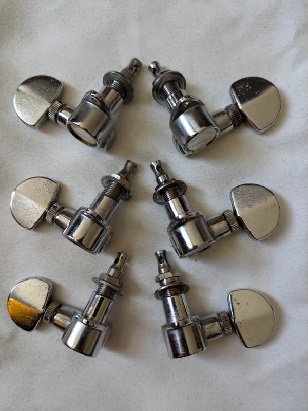 Ibanez Patent Pend. Tuners / Machine Heads / 3L 3R * 1978 Musician * Made in Japan 1970s image 1