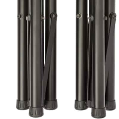 Fender #0699018000 - Compact Speaker Stands with Bag, Black, Set of 2 image 2