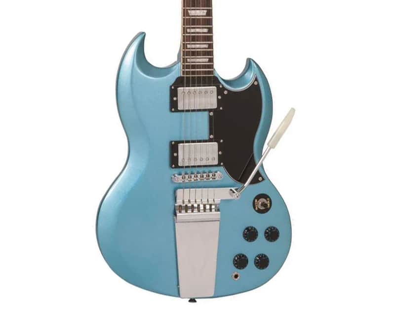 Vintage ReIssued Series VS6 Electric Guitar w/Vibrato - Gun Hill Blue image 1