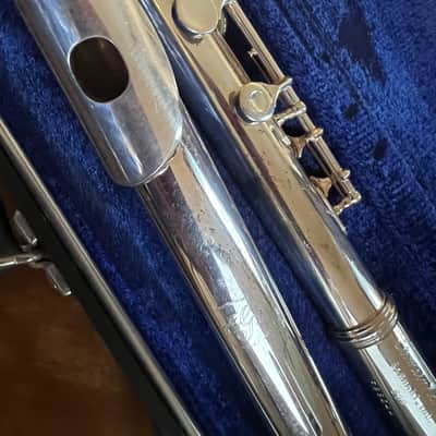Gemeinhardt 2SP Straght-Headjoint Flute with Offset G 2010s - Silver-Plated image 4