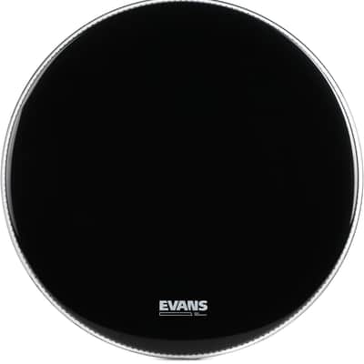 Evans EQ3 Resonant Black Bass Drumhead - 22 inch - No Port image 1