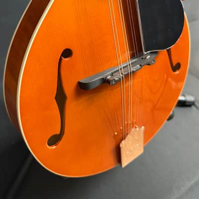 Kentucky KM-252 Artist Deluxe A-Style Mandolin Transparent Amber w/ Gig Bag image 5