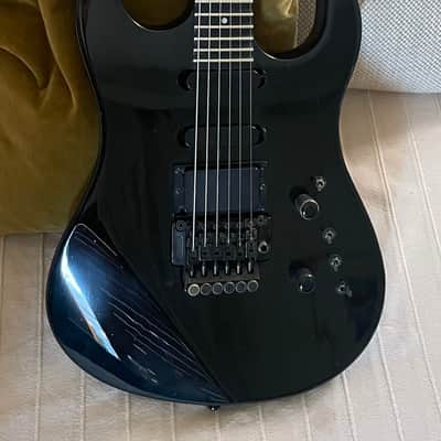 Gibson U-2 (Mach II) 1989 - Ebony w/ Custom Scalloped Ebony fretboard & original Case image 3