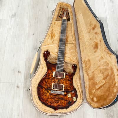Fibenare Erotic Dalmat Guitar, Ebony Fretboard, 5A Poplar Burl Top, Anniversary Cherry Burst image 11