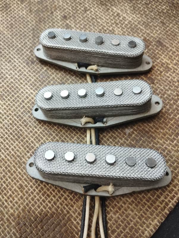 Celentano pickups INOX mesh loaded pickguard 2025 - BRASS image 1