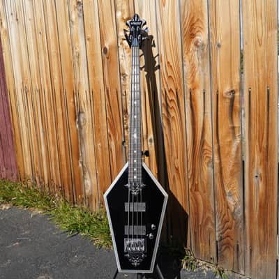 Schecter DIAMOND SERIES Sean Yseult Casket Bass - Gloss Black 4-String Electric Bass Guitar image 2